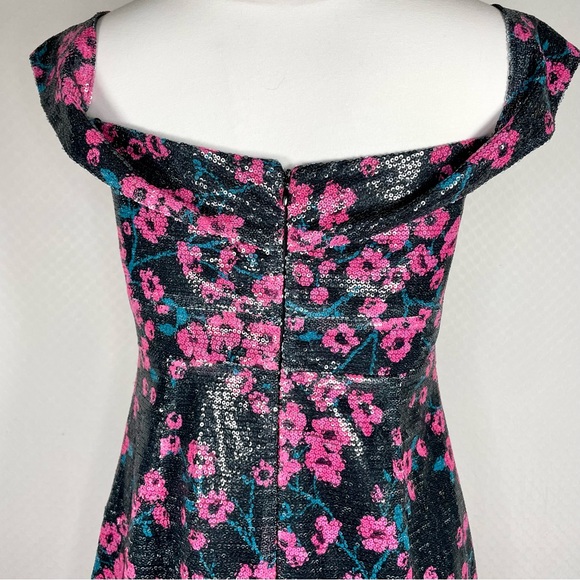 Wayf Janet Off-the-Shoulder Sequin Flounce Dress - Picture 11 of 15